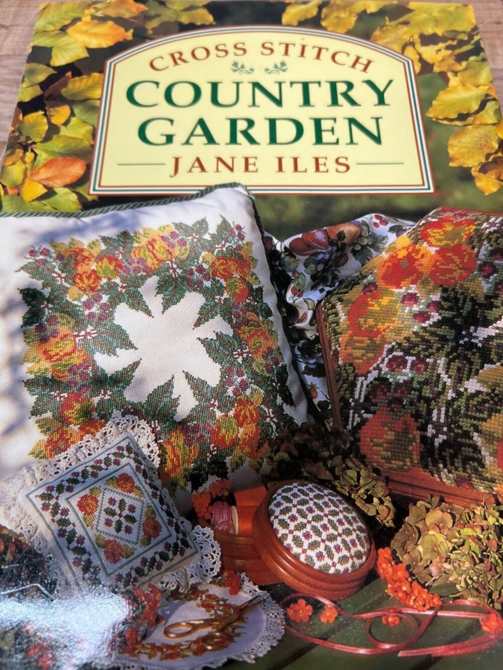 Cross Stitch Country Garden Designs By Jane Iles Hardcover Craft Book 128 Pages